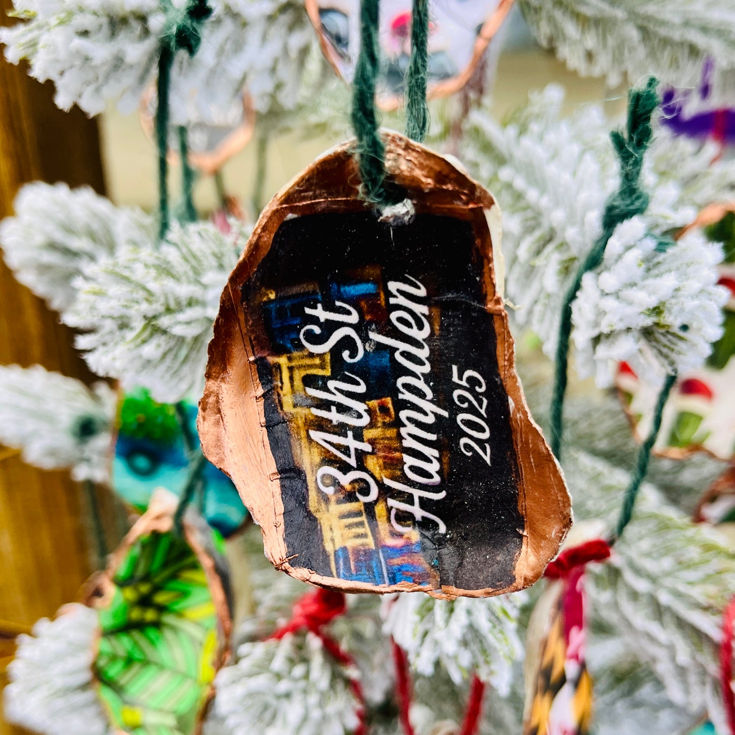 34th St Hampden 2025 Oyster Ornament – Copper Finish