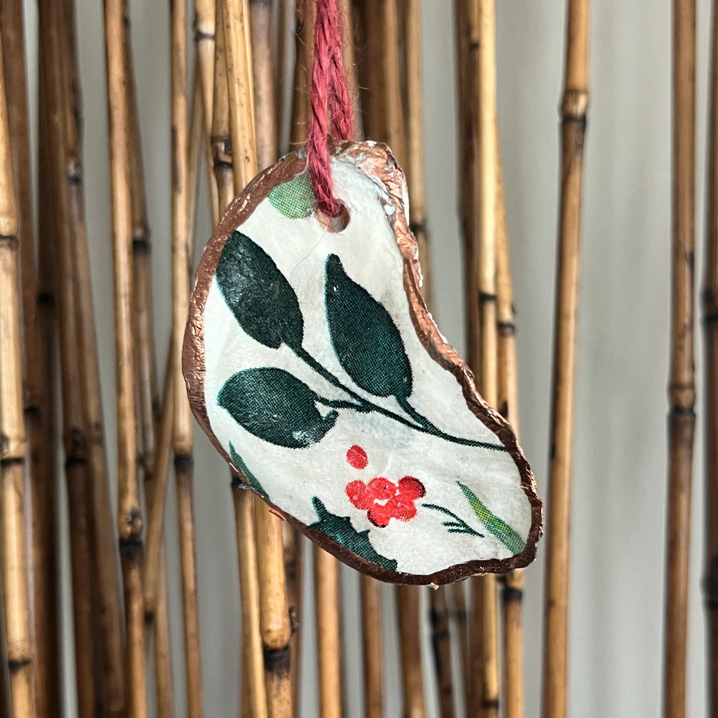 Winter Botanical Oyster Ornament