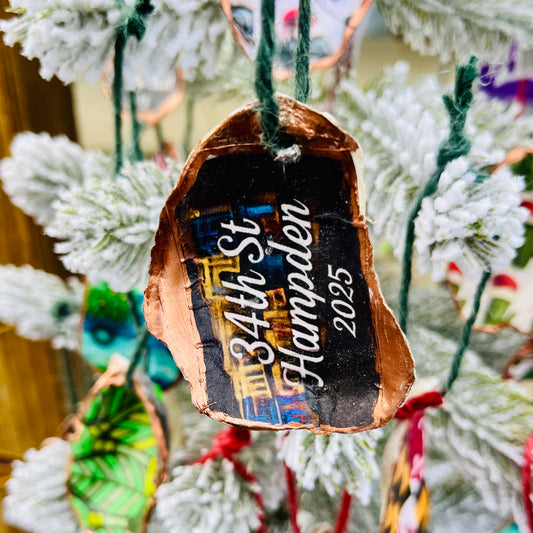 34th St Hampden 2025 Oyster Ornament – Copper Finish