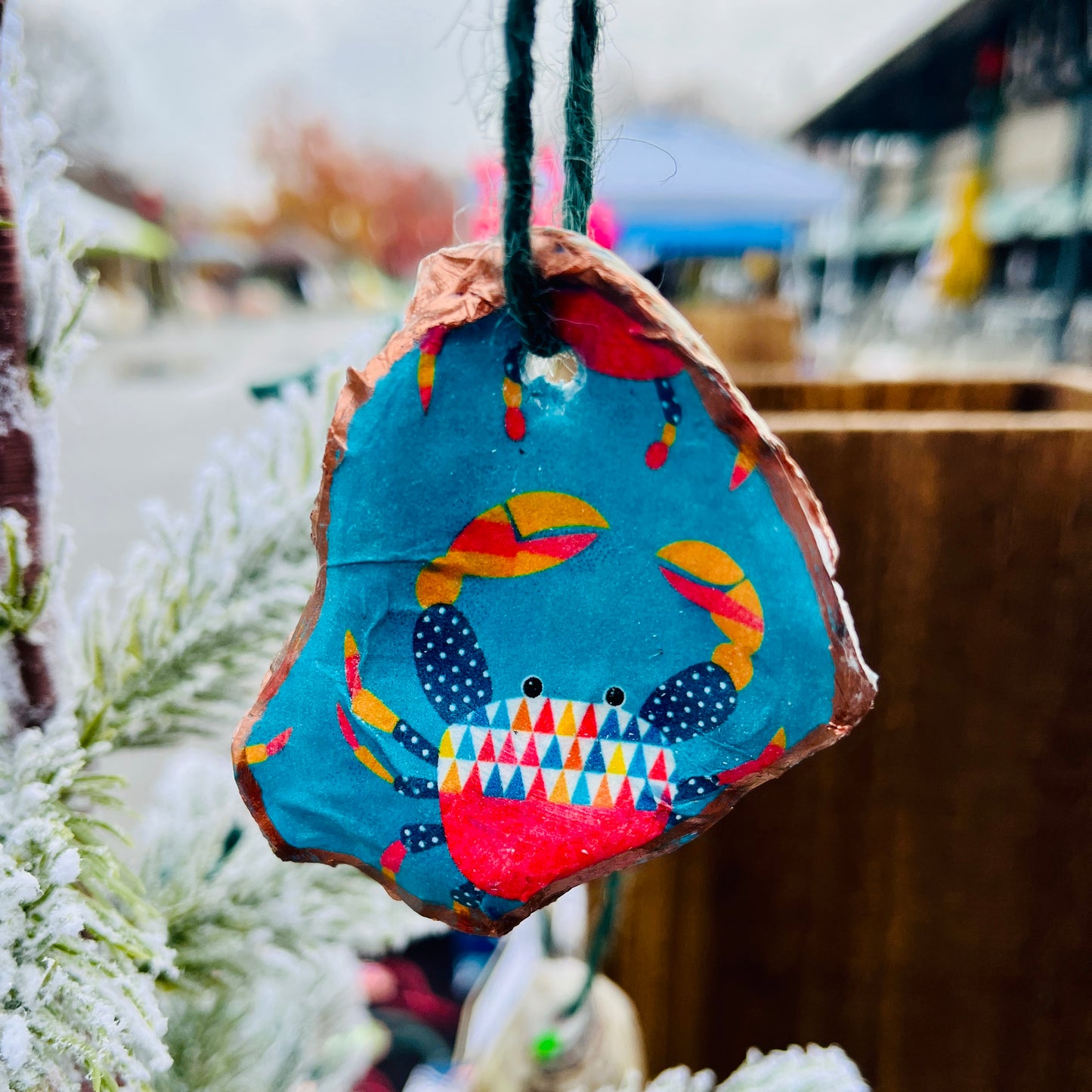 Blue Crab Oyster Ornament – Maryland Coastal Design