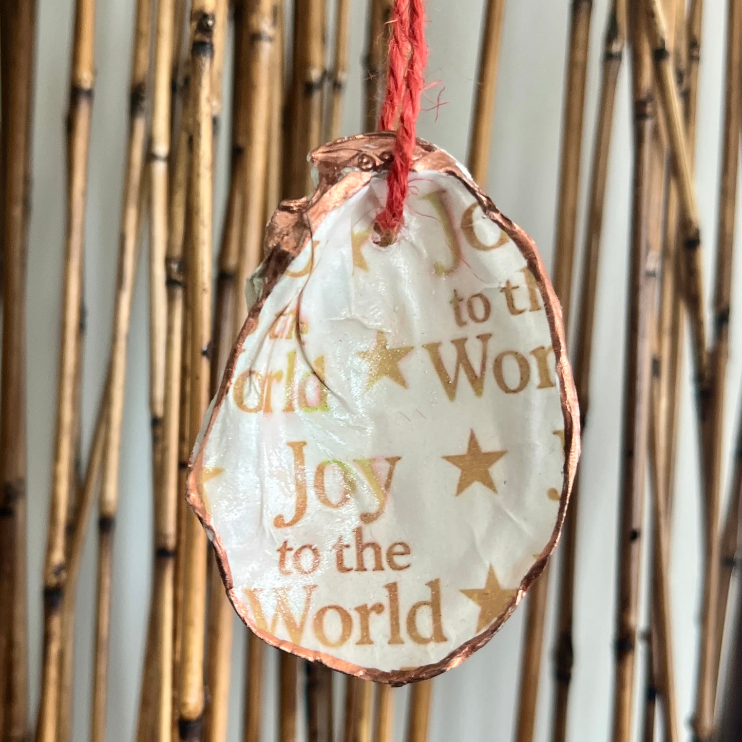Joy to the World Oyster Ornament